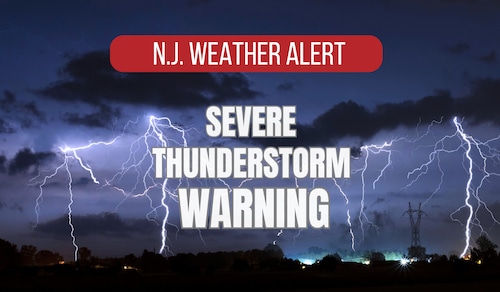 NJ weather - severe thunderstorm warning