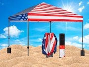 Walmart has $188 off this American flag pop-up canopy you can set up in 1 minute for your July 4th cookout.