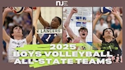 2025 Boys Volleyball All-State Teams - Troy Markle of Old Bridge (1st), Timothy Smith of West Caldwell Tech (1st), Van Miller of Southern (2nd), and Roger Chavez of Garfield (3rd).