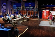 SHARK TANK - Ò1521Ó - Entrepreneurs pitch Sharks an array of products, including a robotic burger vending machine, bespoke hats that display hometown pride, customizable footwear, and a resistance band to develop the perfect jump shot. Michael Rubin returns as Guest Shark. Airs FRIDAY, APRIL 19 (8:00-9:01 p.m. EDT) on ABC. (Disney/Christopher Willard)
MARK CUBAN, BARBARA CORCORAN, KEVIN O'LEARY, LORI GREINER, MICHAEL RUBIN, DAN BRAIDO, AUDLEY WILSON, ANDY SIEGEL