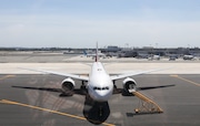Planes at Newark Liberty International Airport in Newark, New Jersey on May 11, 2025.