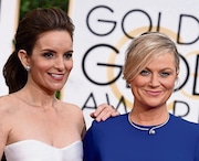 Tina Fey and Amy Poehler will be among the headliners for this year's North2Shore festival on June 22 at the Prudential Center arena in Newark, a stop on the comic duo's Restless Leg tour. The two are seen here a the 2015 Golden Globe Awards.