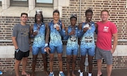 Toms River North's 4x400 relay of Mordecai Ford, Camryn Thomas, Taysaun Wilson, Mamadi Diawara finished second at New Balance Nationals on Sunday, June 22, 2025.