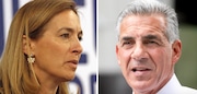 U.S. Rep. Mikie Sherrill (left) and former state Assemblyman Jack Ciattarelli (right).
