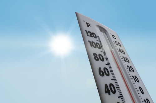 Heat wave photo illustration