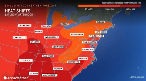 N.J. weather: Dangerous heat Sunday, Monday, Tuesday forecast