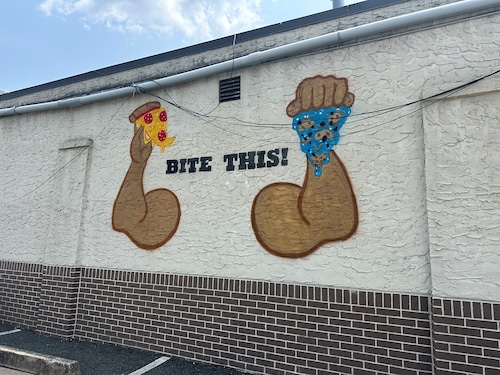 Mural at Brother Bruno's Pizza in Wayne, NJ