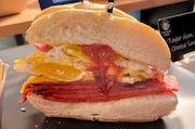 The Taylor ham sandwich sold at Prudential Center for New Jersey Devils games and other events at the arena.