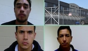 Authorities are searching for men who escaped from an ICE detention facility June 12, including Franklin Norberto Bautista-Reyes (top left), Andres Pineda-Mogollon (bottom left) and Joan Sebastian Castaneda-Lozada (bottom right)